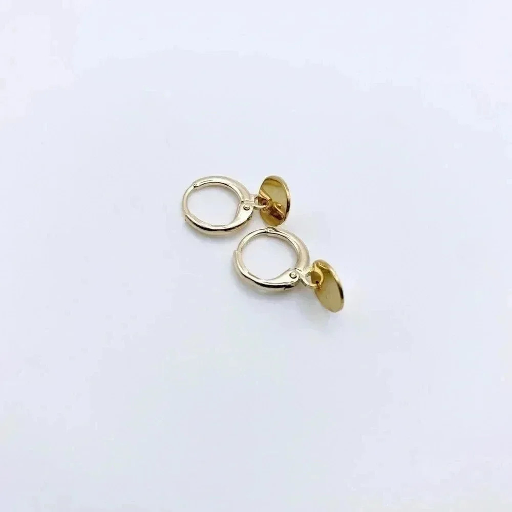 HUGGIE PETIT Coin Hoops Earrings